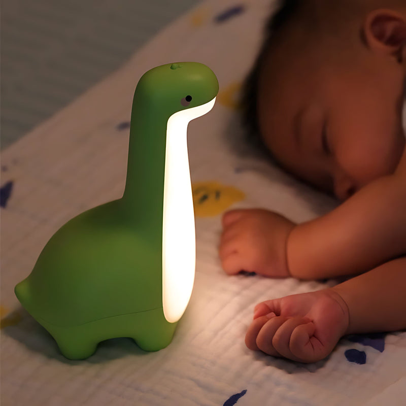 DinoLuma | LED-Dinosaurier Nachtlicht | Kinderfreundlich & Wiederaufladbar | Warmes 3000K Licht
