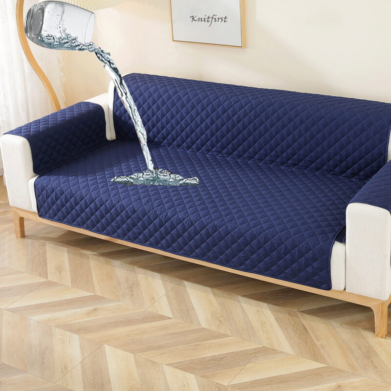 VelvetGuard Sofaüberwurf | Luxus Flanell | Antirutsch & Waschbar | Für 3-Sitzer bis 198 cm