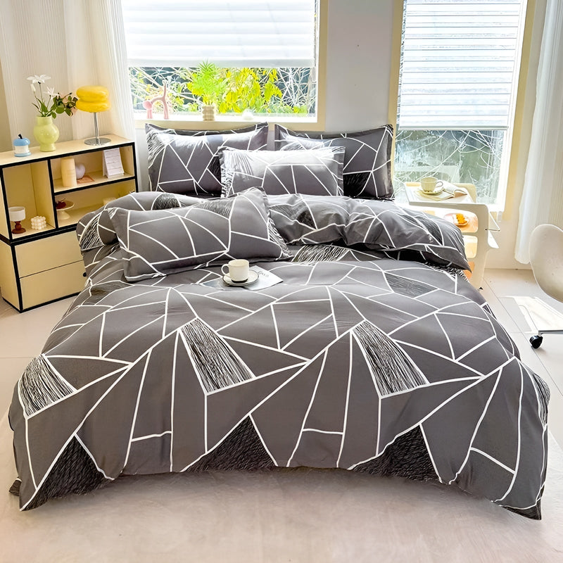 Bettwäsche-Set Karo | 3-teilig | Atmungsaktiv & Pflegeleicht | 100 % Polyester