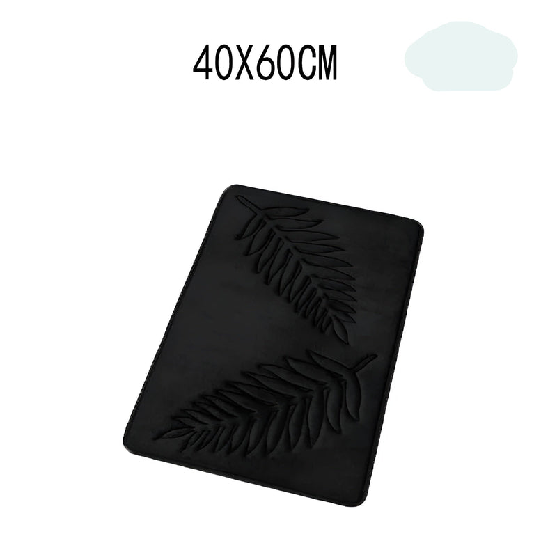 CloudStep Badematte | Ultraweich & Rutschfest | Schnell Trocknend | Grau 40×60 cm