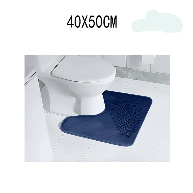 CloudStep Badematte | Ultraweich & Rutschfest | Schnell Trocknend | Grau 40×60 cm