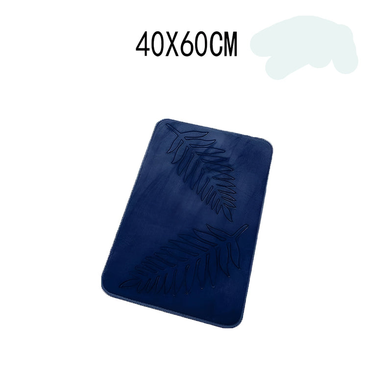 CloudStep Badematte | Ultraweich & Rutschfest | Schnell Trocknend | Grau 40×60 cm