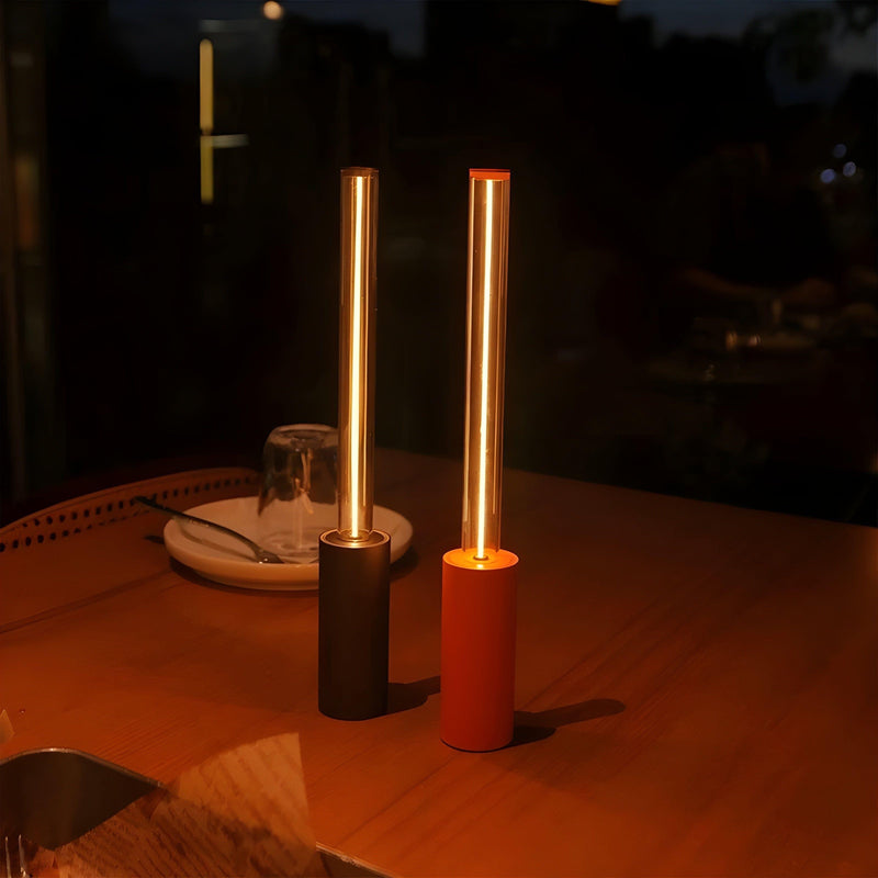 Noctivio LED Nachtlicht Wiederaufladbar | Touch-Dimmbar | Modernes Design | 10h Akkulaufzeit | Glas & ABS