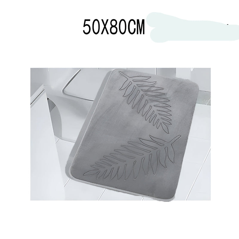 CloudStep Badematte | Ultraweich & Rutschfest | Schnell Trocknend | Grau 40×60 cm