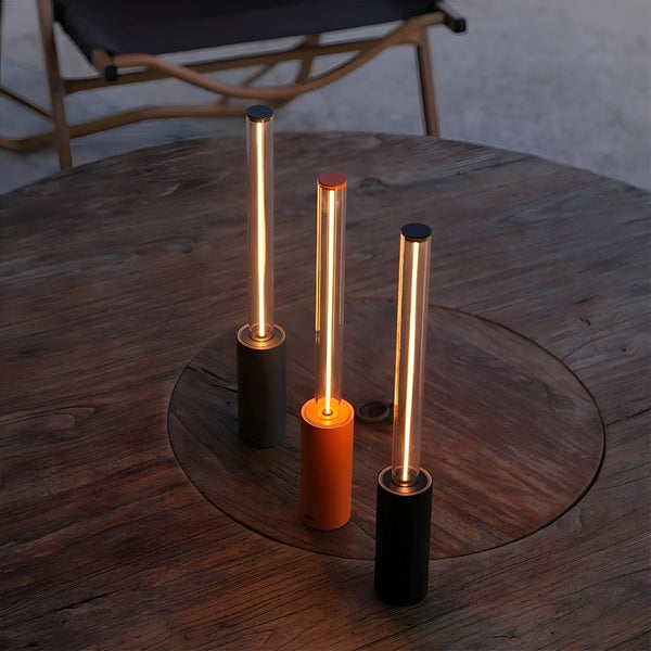 Noctivio LED Nachtlicht Wiederaufladbar | Touch-Dimmbar | Modernes Design | 10h Akkulaufzeit | Glas & ABS