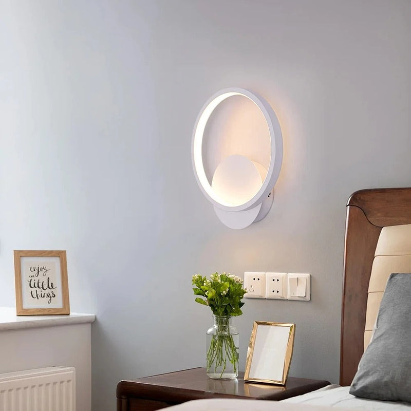 LED Wandleuchte LumoSphere | Rundes Design | Warmweiß 3000 K | Modern & Energiesparend