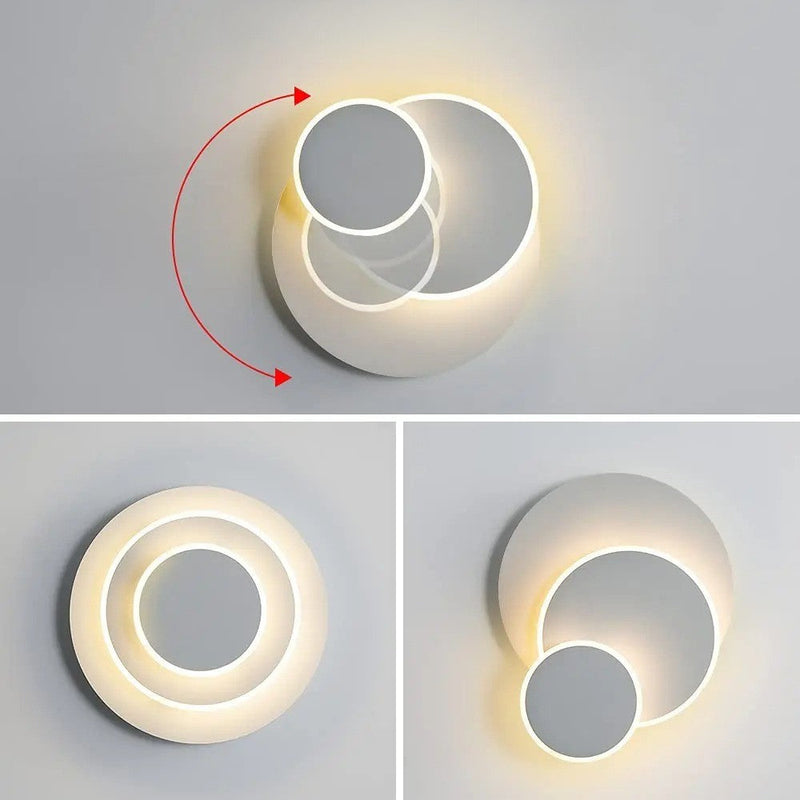 LED Wandleuchte FlexiLume | 3-in-1 Drehbar | CCT Farbtemperatur einstellbar | Modern & Energiesparend