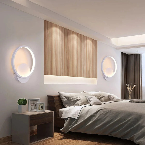 LED Wandleuchte LumoSphere | Rundes Design | Warmweiß 3000 K | Modern & Energiesparend
