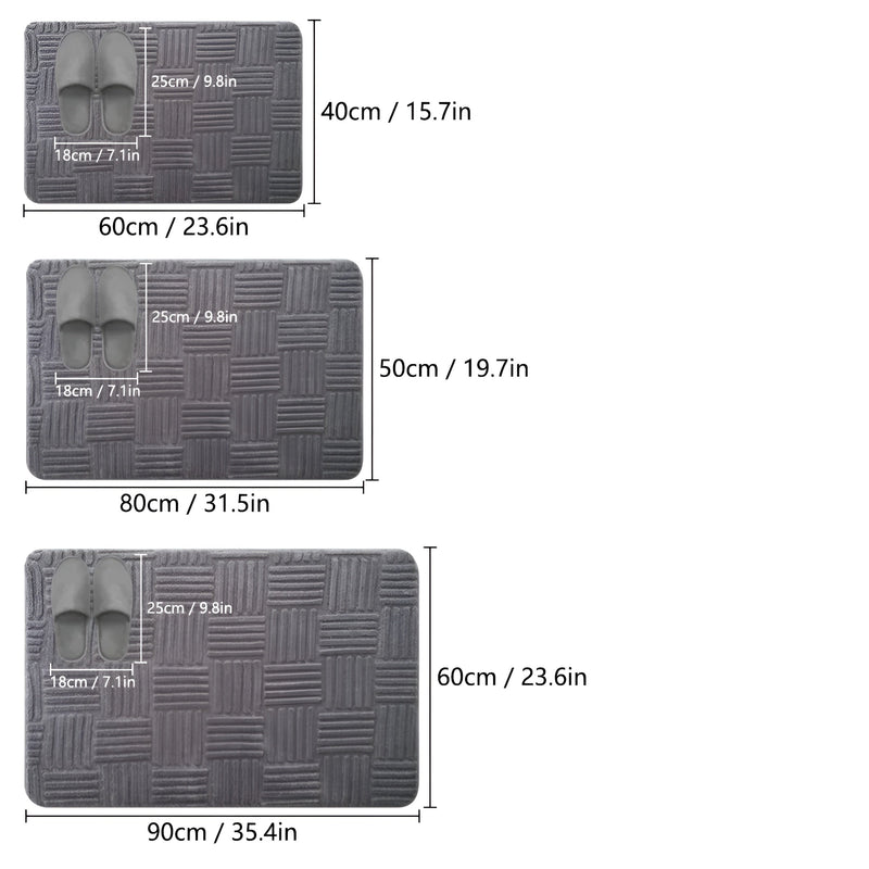 SoftStep Badematte | Rutschfest & Saugstark | Schnell Trocknend | Mikrofaser 41×60 cm
