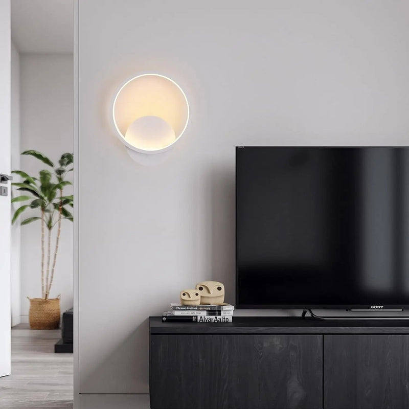 LED Wandleuchte LumoSphere | Rundes Design | Warmweiß 3000 K | Modern & Energiesparend