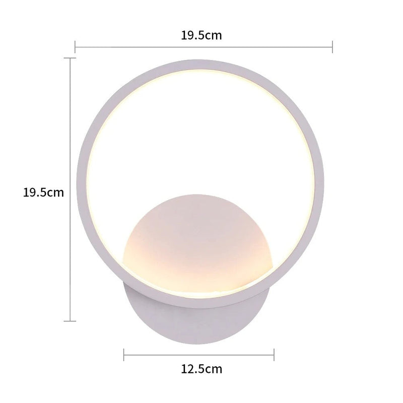 LED Wandleuchte LumoSphere | Rundes Design | Warmweiß 3000 K | Modern & Energiesparend