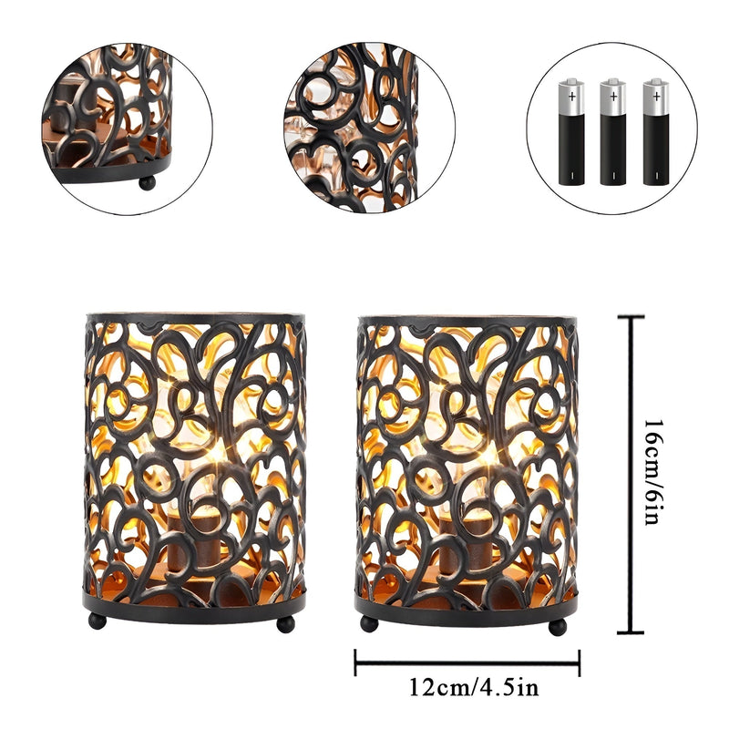 Nuitara Kabellose LED-Tischlampe | Dimmbar & Timer-Funktion | Modernes Design | Schwarz | Metall