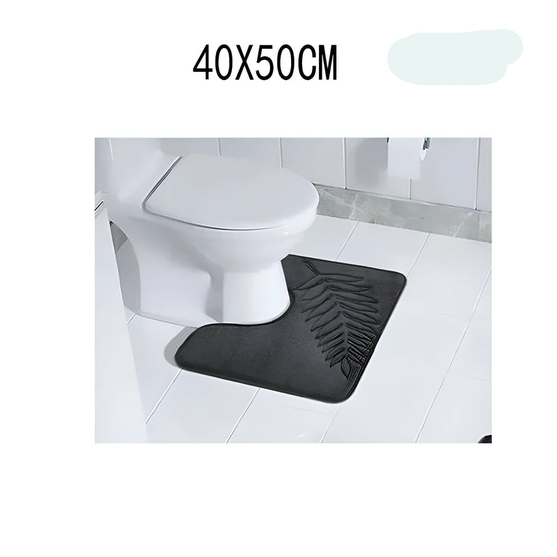 CloudStep Badematte | Ultraweich & Rutschfest | Schnell Trocknend | Grau 40×60 cm