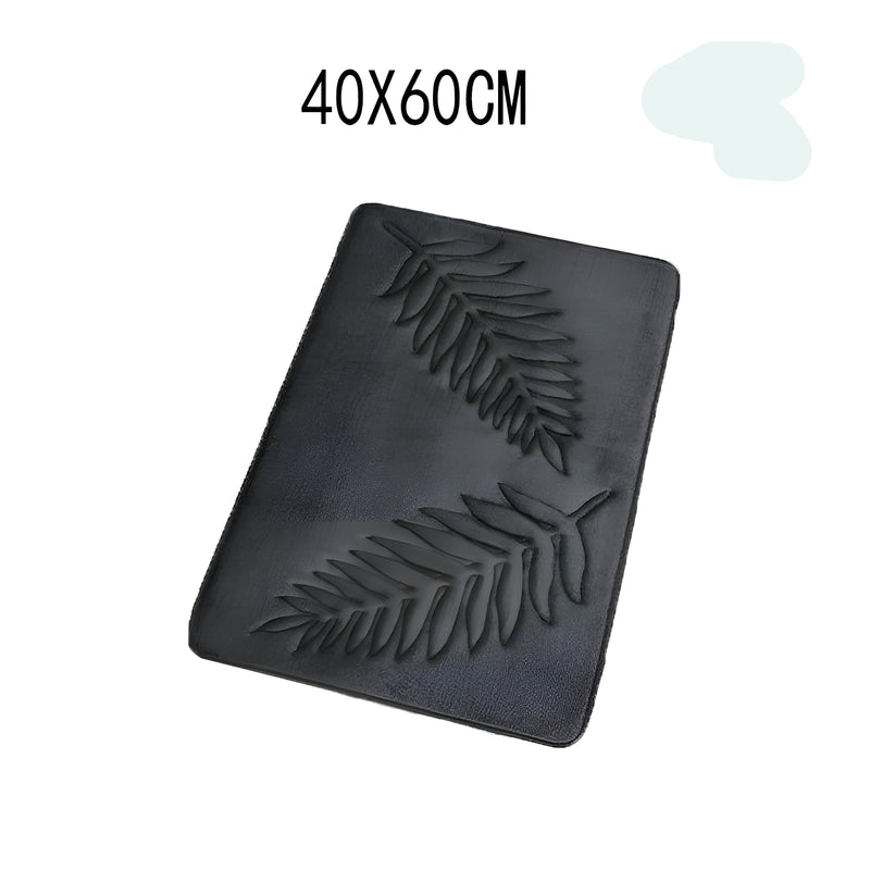 CloudStep Badematte | Ultraweich & Rutschfest | Schnell Trocknend | Grau 40×60 cm