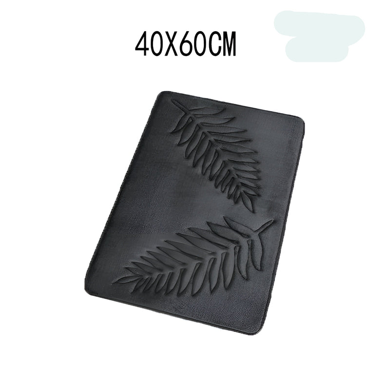 CloudStep Badematte | Ultraweich & Rutschfest | Schnell Trocknend | Grau 40×60 cm