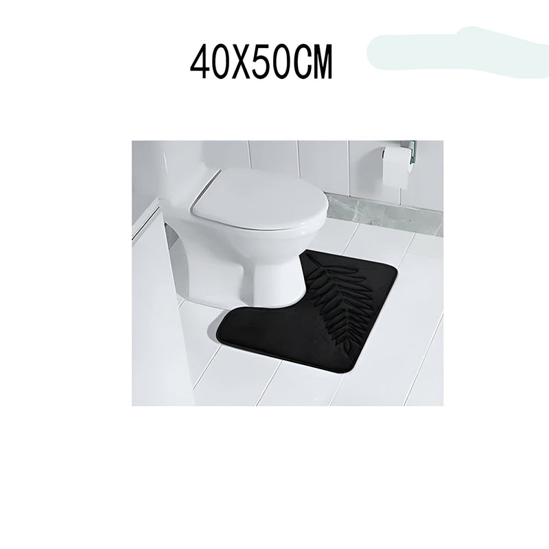 CloudStep Badematte | Ultraweich & Rutschfest | Schnell Trocknend | Grau 40×60 cm