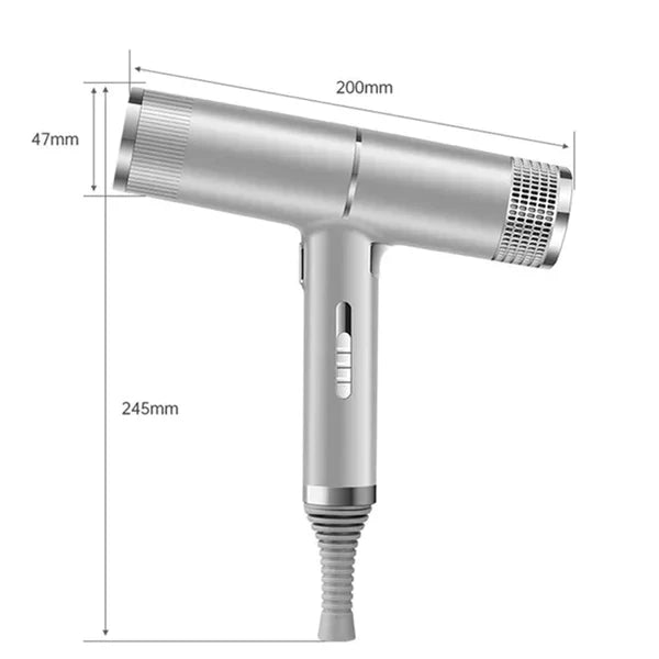 Hairvolt Ultraleichter Profi-Haartrockner | Hochgeschwindigkeitsmotor 110.000 U/min | Anionentechnologie & 3 Stufen