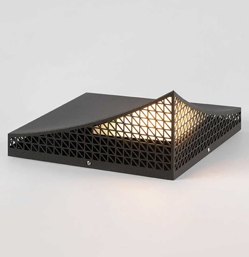 Solar-Wandleuchte Pyramalux | Intelligente Sensorsteuerung | Wetterfest IP65 | Edelstahl & Aluminium | Ø 30 cm
