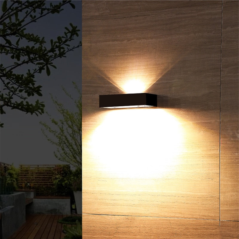 Lumava Solar Up-Down Außenwandleuchte | Modernes Design | Automatischer Sensor | Warm- & Kaltweiß