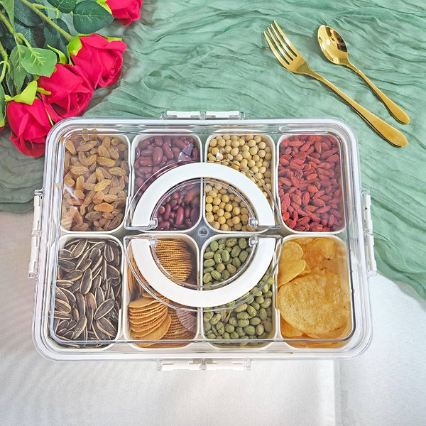 SnackMate – Die stylische Snackbox mit 8 Fächern für jede Gelegenheit!