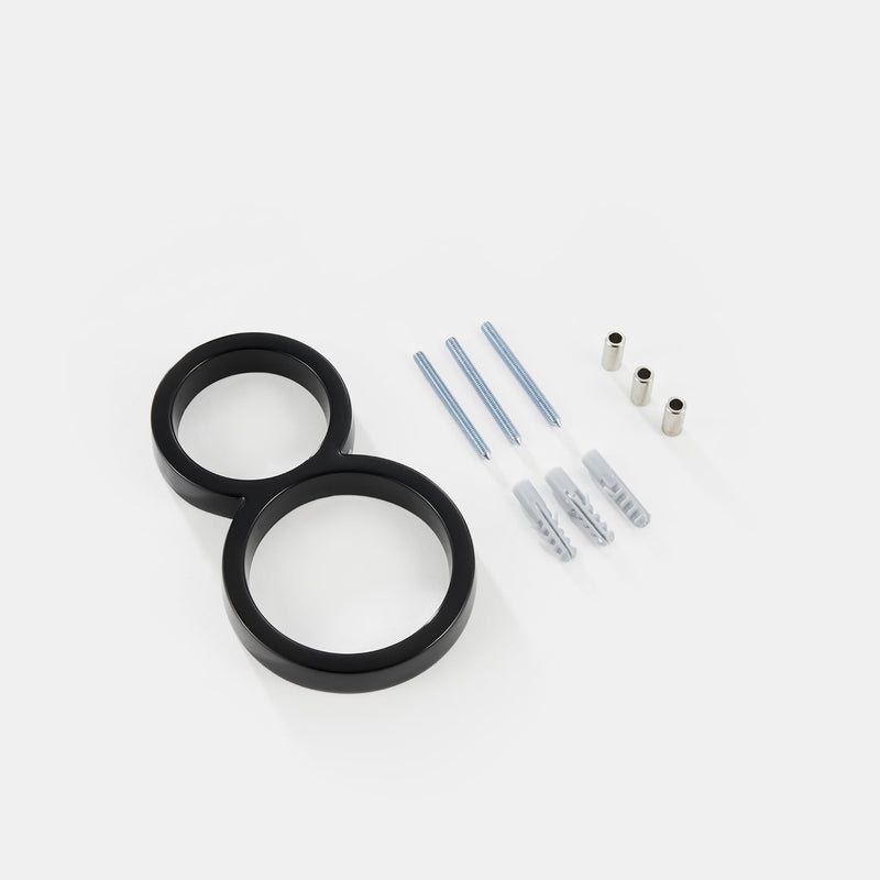 Hausnummern Aurova | Schwarz Modern | 3D-Schwebeoptik | Wetterfest