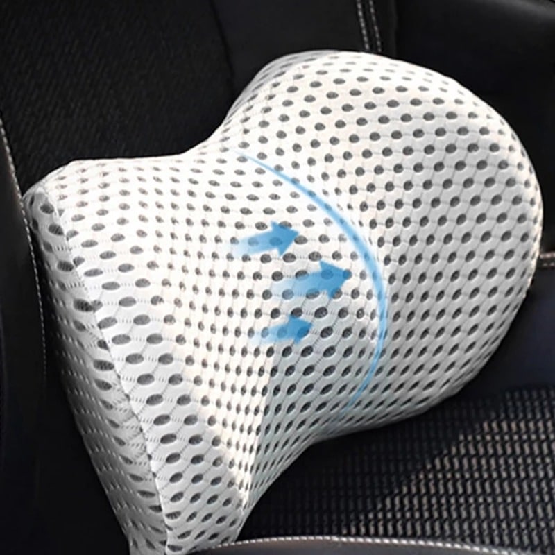 SpineRest Orthopädisches Lendenkissen | Ergonomische Rückenstütze für Büro, Auto & Zuhause | Abnehmbarer Bezug