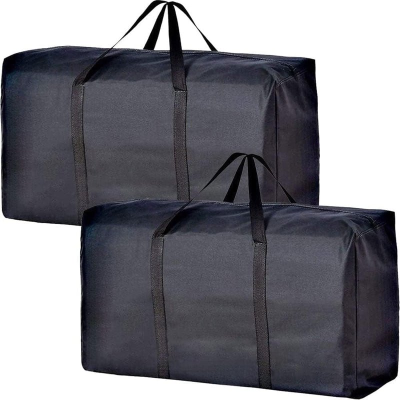 Packhero 2er-Set Umzugstaschen XL | Reißfest & Faltbar | Mit Reißverschluss & Tragegriffen | Für Kleidung, Reisen & Lagerung