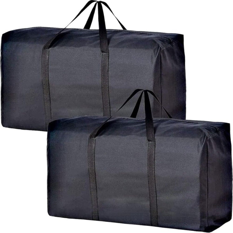 Packhero 2er-Set Umzugstaschen XL | Reißfest & Faltbar | Mit Reißverschluss & Tragegriffen | Für Kleidung, Reisen & Lagerung