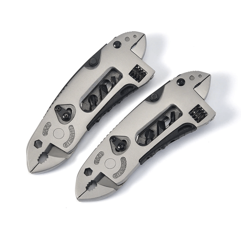 Multifunktionswerkzeug SteelMate 9-in-1 | Kompakt & Robust | Edelstahl | Inkl. Nylonetui