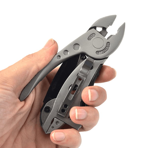 Multifunktionswerkzeug SteelMate 9-in-1 | Kompakt & Robust | Edelstahl | Inkl. Nylonetui