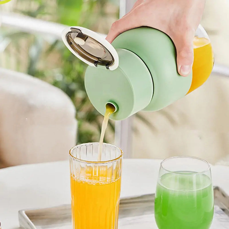 VitaSqueeze Mobiler Mixer & Entsafter 2-in-1 | Wiederaufladbar & Leistungsstark | BPA-frei & 800 ml | Für Smoothies & Säfte