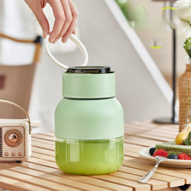 VitaSqueeze Mobiler Mixer & Entsafter 2-in-1 | Wiederaufladbar & Leistungsstark | BPA-frei & 800 ml | Für Smoothies & Säfte