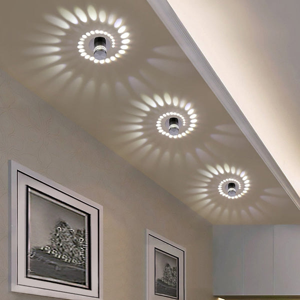 LED Lampe SpiraLux | Wand- & Deckenleuchte | 7 Farben | Modernes Aluminium Design