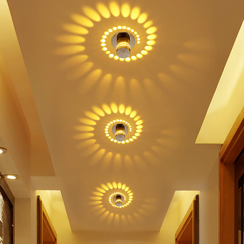 LED Lampe SpiraLux | Wand- & Deckenleuchte | 7 Farben | Modernes Aluminium Design