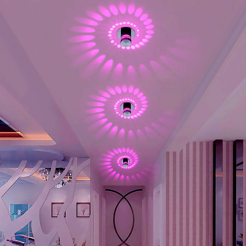 LED Lampe SpiraLux | Wand- & Deckenleuchte | 7 Farben | Modernes Aluminium Design