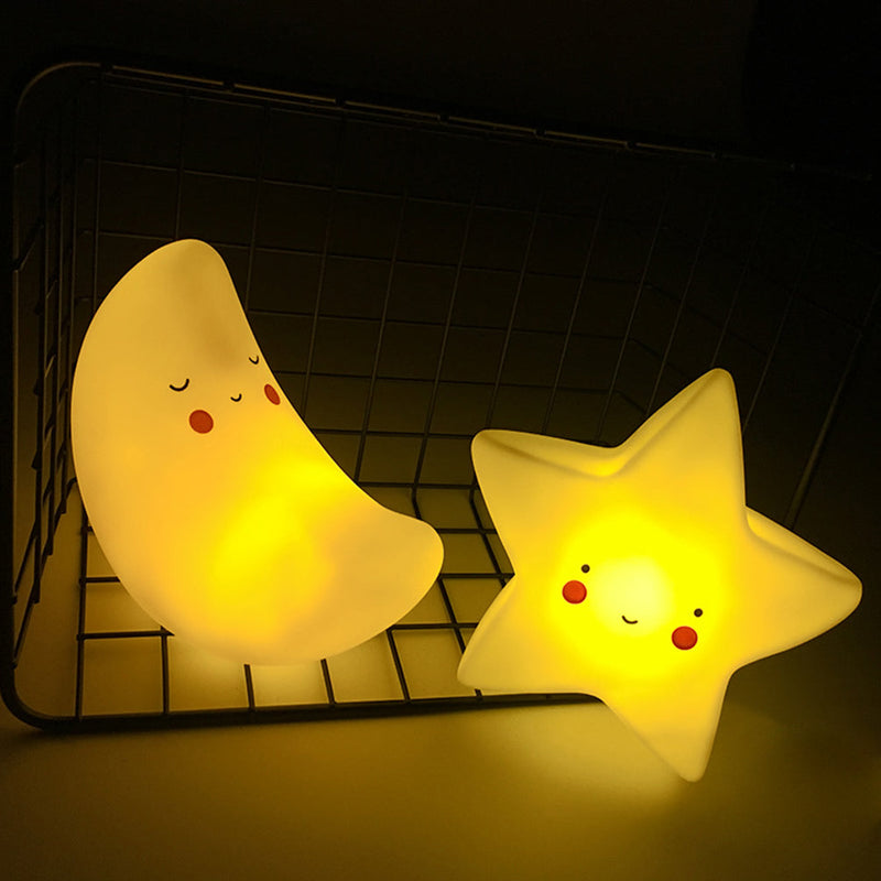 Nachtlicht LumiKind | LED mit Timer | Kinderzimmerlampe Mond, Stern oder Sonne | 15×15 cm | Batteriebetrieben