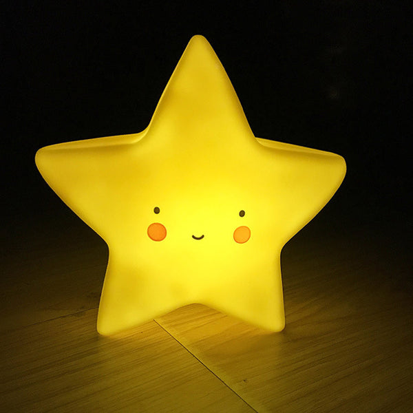 Nachtlicht LumiKind | LED mit Timer | Kinderzimmerlampe Mond, Stern oder Sonne | 15×15 cm | Batteriebetrieben