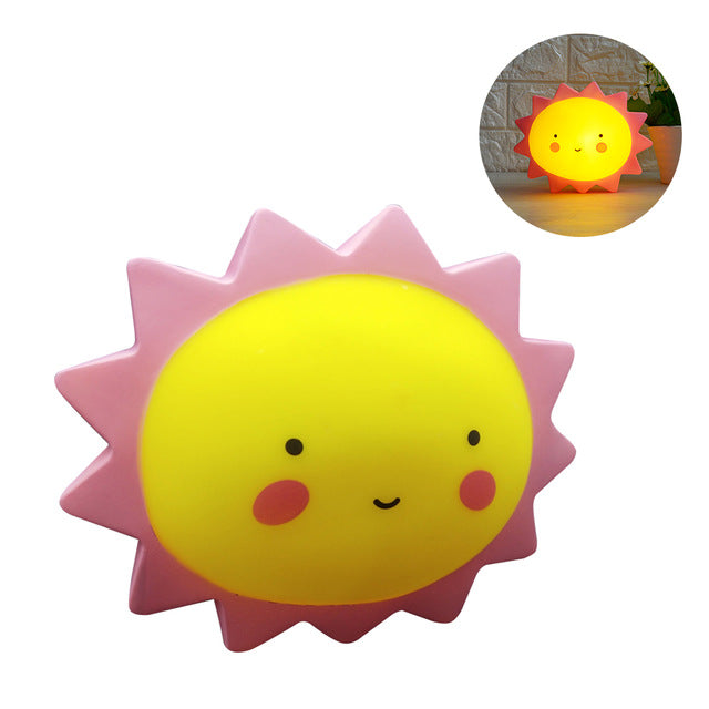 Nachtlicht LumiKind | LED mit Timer | Kinderzimmerlampe Mond, Stern oder Sonne | 15×15 cm | Batteriebetrieben