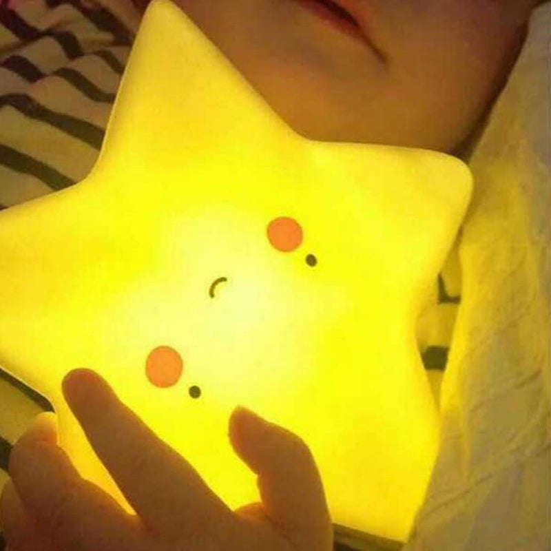 Nachtlicht LumiKind | LED mit Timer | Kinderzimmerlampe Mond, Stern oder Sonne | 15×15 cm | Batteriebetrieben