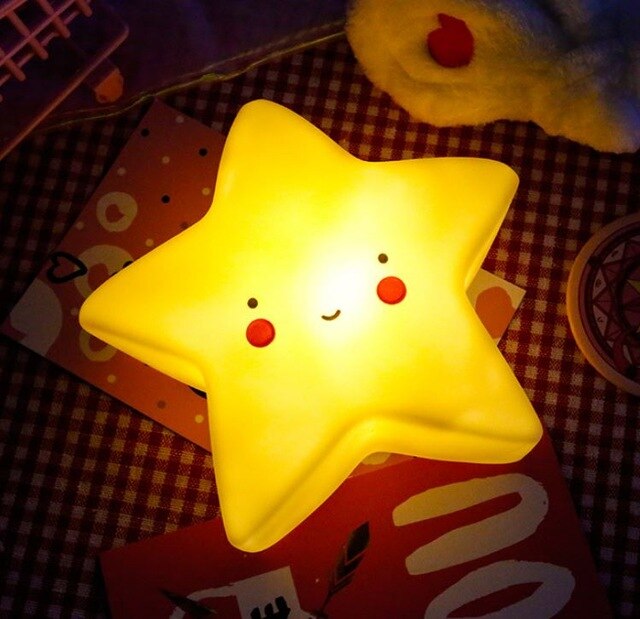 Nachtlicht LumiKind | LED mit Timer | Kinderzimmerlampe Mond, Stern oder Sonne | 15×15 cm | Batteriebetrieben