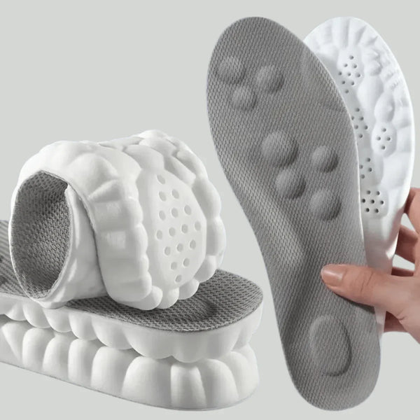 OrthoCloud 4D Einlegesohlen | Schmerzfreie Füße | Ergonomische Unterstützung | Waschbar & Anpassbar