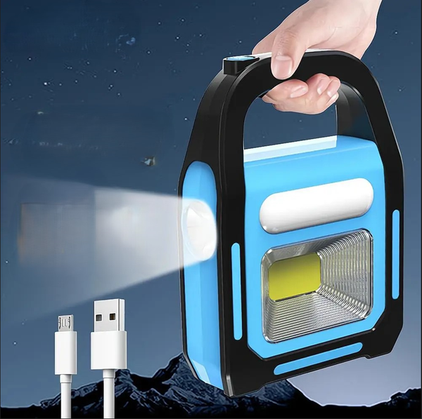 Solarlampe LumaForce 3-in-1 | LED-Laterne & Powerbank | Solar- & USB-Ladung | Wasserdicht & Stoßfest