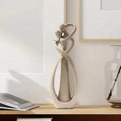 Amavira Liebesskulptur Harz | Symbol für Zuneigung & Harmonie | Romantisches Design | 26 cm
