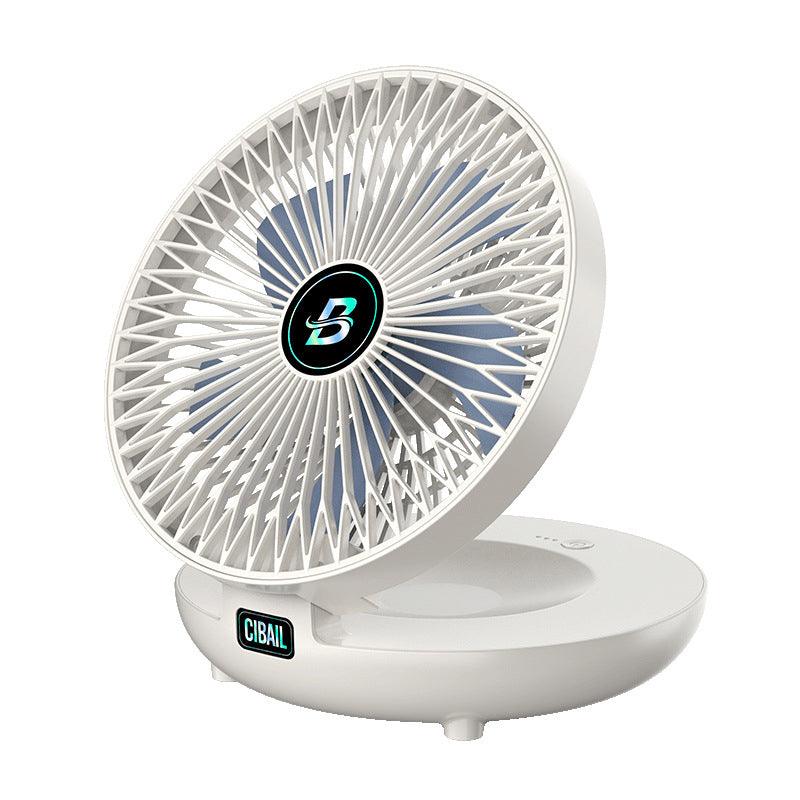 BriseFlex Faltbarer Tisch- & Wandventilator | Kabellos & Flüsterleise | 3 Geschwindigkeiten | Wiederaufladbar