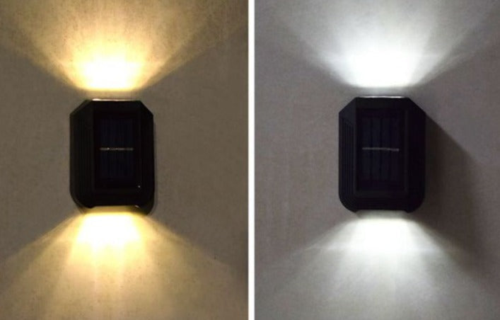 Stellora Solar Außenwandleuchte mit Sternenlichteffekt | Wetterfest & Automatisch | Warm- & Kaltweiß | Elegantes Design