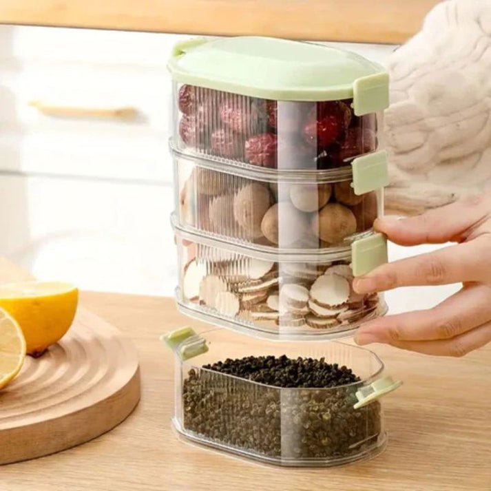 2+3 GRATIS | SpiceTower - Stapelbare Multi-Layer Gewürzbox