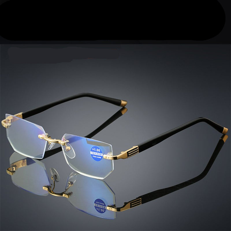 Viselio Intelligente Lesebrille mit Gleitsichtgläsern | Ultraleicht & Blaulichtfilter | Für Nah- & Fernsicht | Titanrahmen TR90