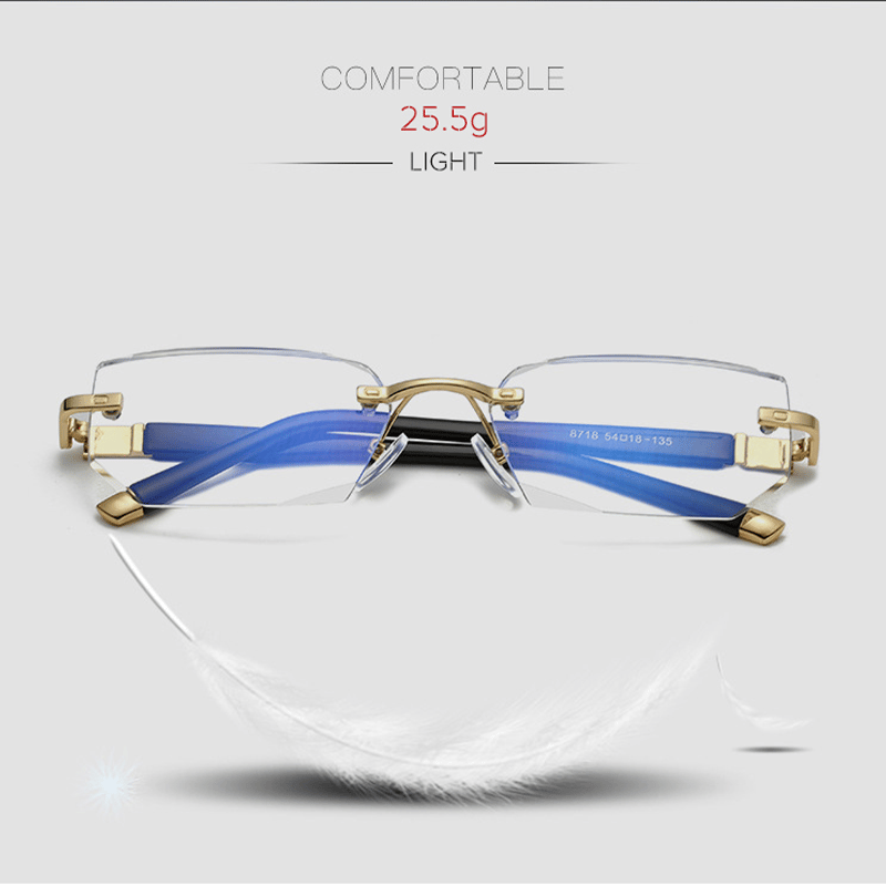 Viselio Intelligente Lesebrille mit Gleitsichtgläsern | Ultraleicht & Blaulichtfilter | Für Nah- & Fernsicht | Titanrahmen TR90