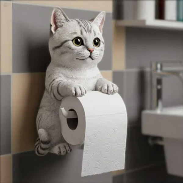 PurrRoll – Der charmante Katzen-Toilettenpapierhalter!