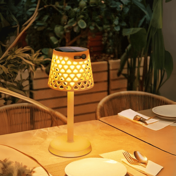 Flexona Solar Tischleuchte Flexibel | Für Innen & Außen | USB & Solarladung | Warm- & Kaltweiß